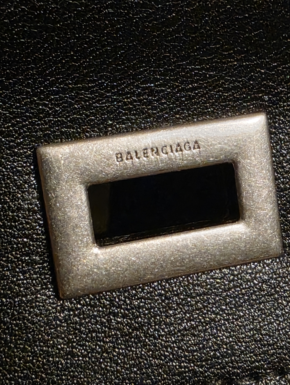 Balenciaga Black Leather Top-Handle Shoulder Bag with Silver Hardware - Picture 12 of 16